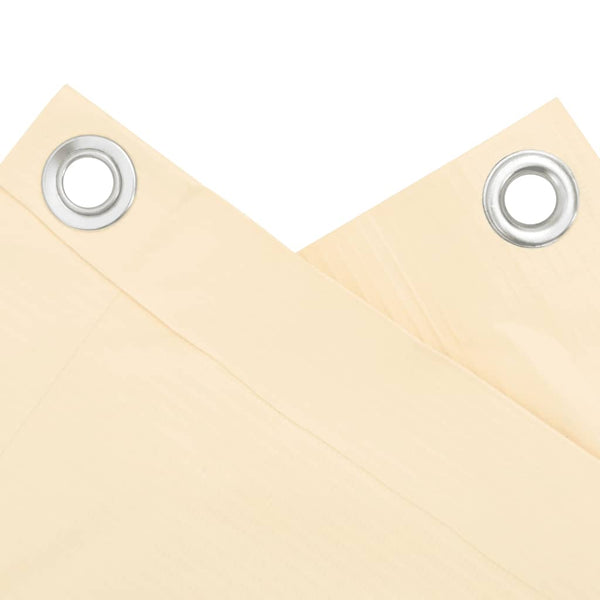 Balkon Sichtschutz Creme 500x90 cm PVC