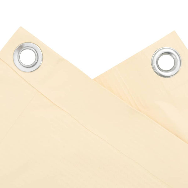 Balkon-Sichtschutz Creme 600x90 cm PVC