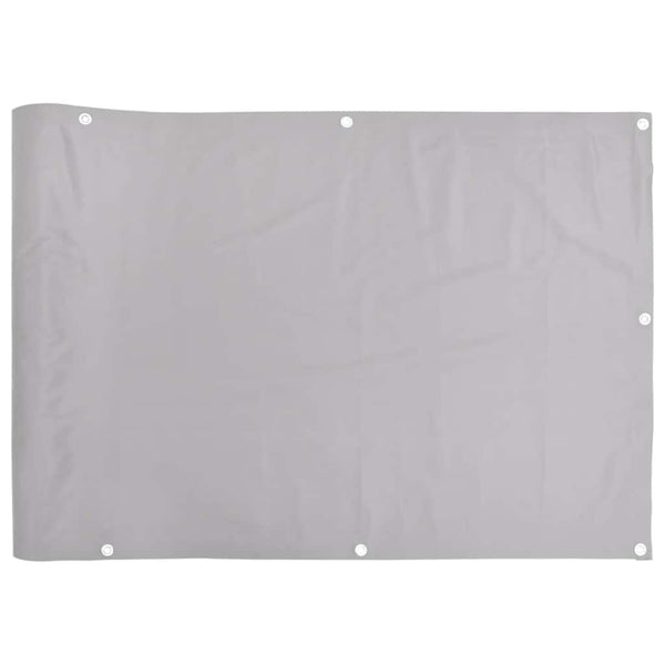 Grauer Balkon Sichtschutz PVC 600x120 cm