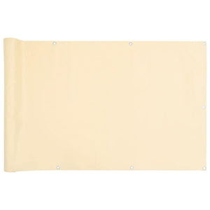 Balkon Sichtschutz Creme 400x120 cm PVC