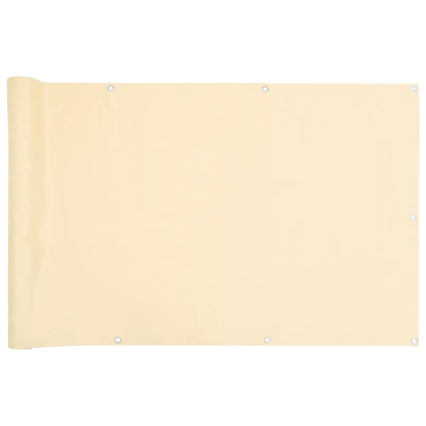 Balkon Sichtschutz Creme 400x120 cm PVC