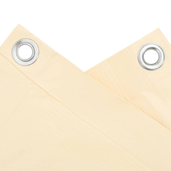 Balkon Sichtschutz Creme 400x120 cm PVC