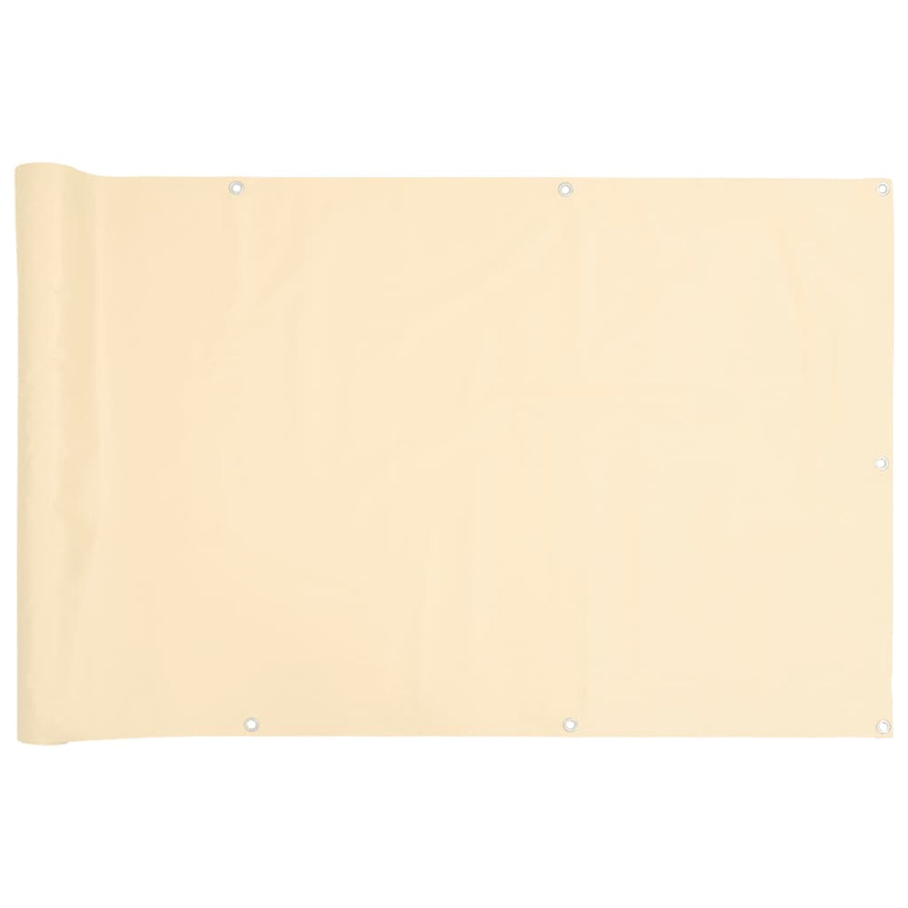 Balkon Sichtschutz Creme 500x120 cm
