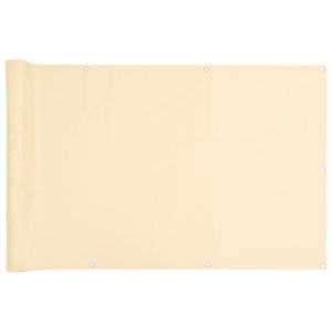 Balkon Sichtschutz Creme 500x120 cm