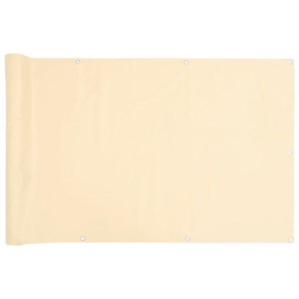 Balkon Sichtschutz Creme 500x120 cm