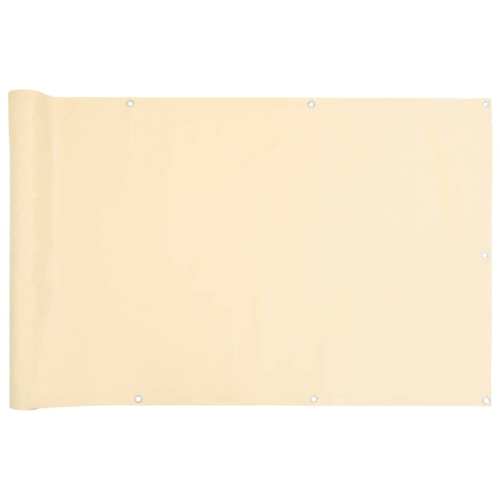 Balkon Sichtschutz Creme 700x120 cm