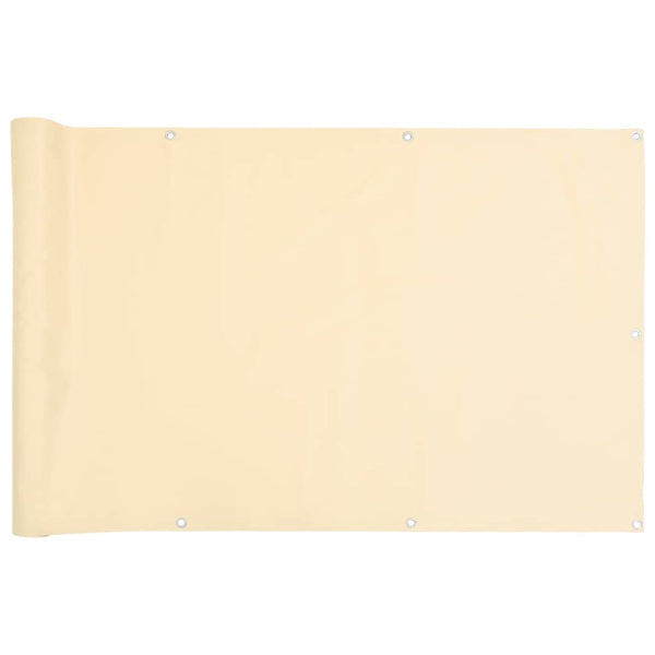 Balkon Sichtschutz Creme 800x120 cm PVC
