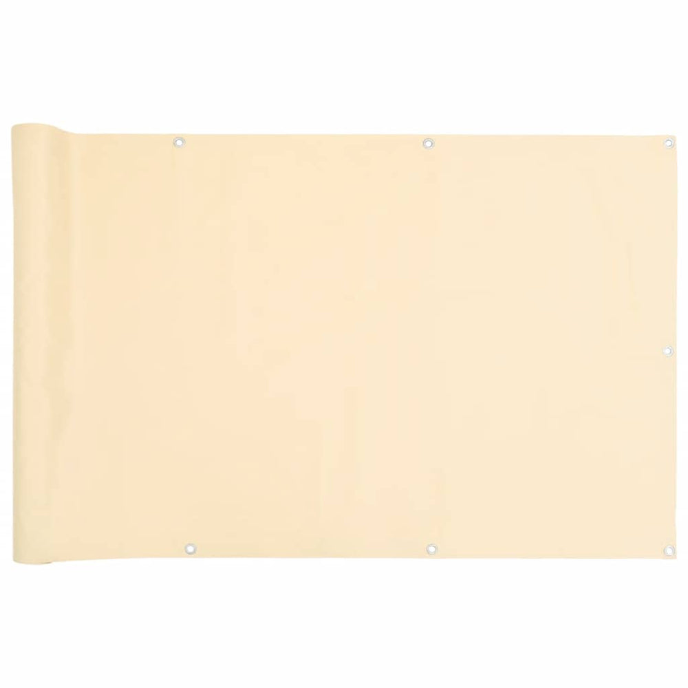 Balkon Sichtschutz Creme 1000x120 cm PVC