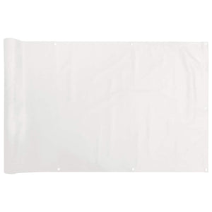 Balkon Sichtschutz Weiß 500x120 cm PVC
