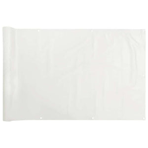 Balkon Sichtschutz Weiß 600x120 cm PVC