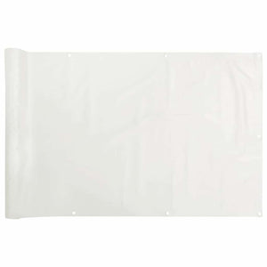 Balkon Sichtschutz Weiß PVC 800x120 cm