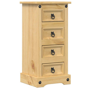 Corona Nachttisch Kiefer Massivholz 35x32,5x74 cm