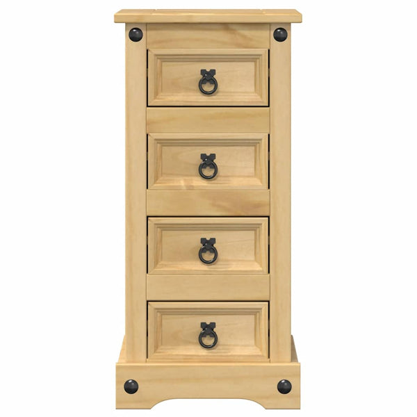 Corona Nachttisch Kiefer Massivholz 35x32,5x74 cm