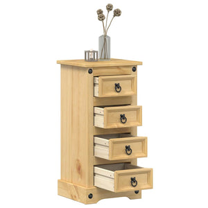 Corona Nachttisch Kiefer Massivholz 35x32,5x74 cm