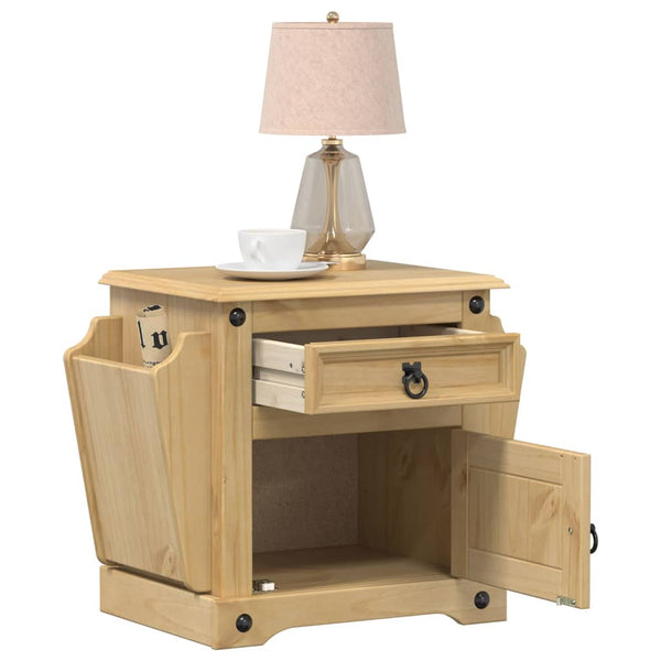 Corona Nachttisch Kiefer Massivholz 45x35x47,5 cm