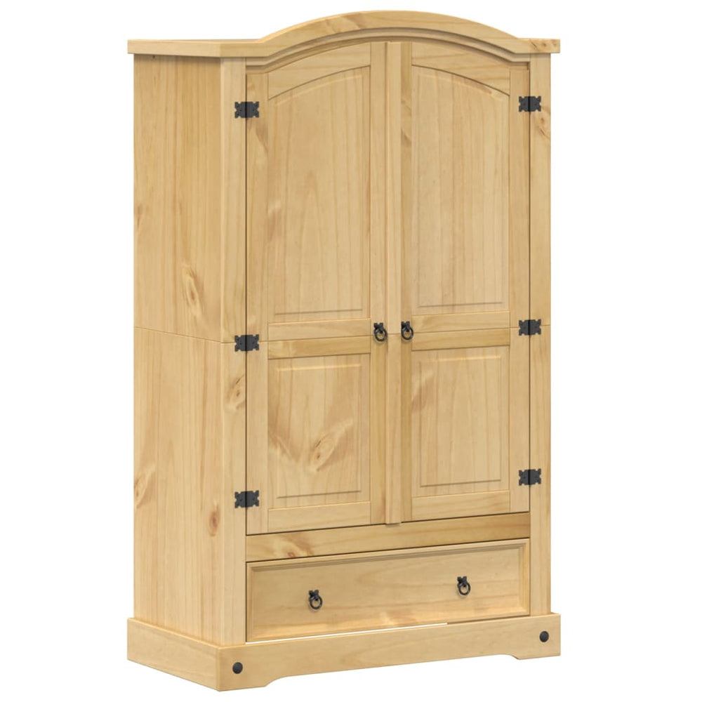 Massivholz Kleiderschrank Kiefer 101x52x170 cm