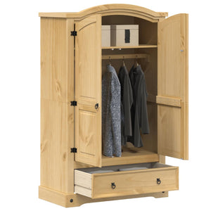 Massivholz Kleiderschrank Kiefer 101x52x170 cm