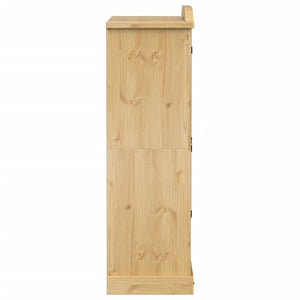 Massivholz Kleiderschrank Kiefer 151,5x52x170 cm