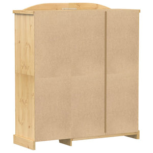 Massivholz Kleiderschrank Kiefer 151,5x52x170 cm