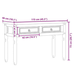 Konsolentisch Corona Kiefer Massivholz 115 cm