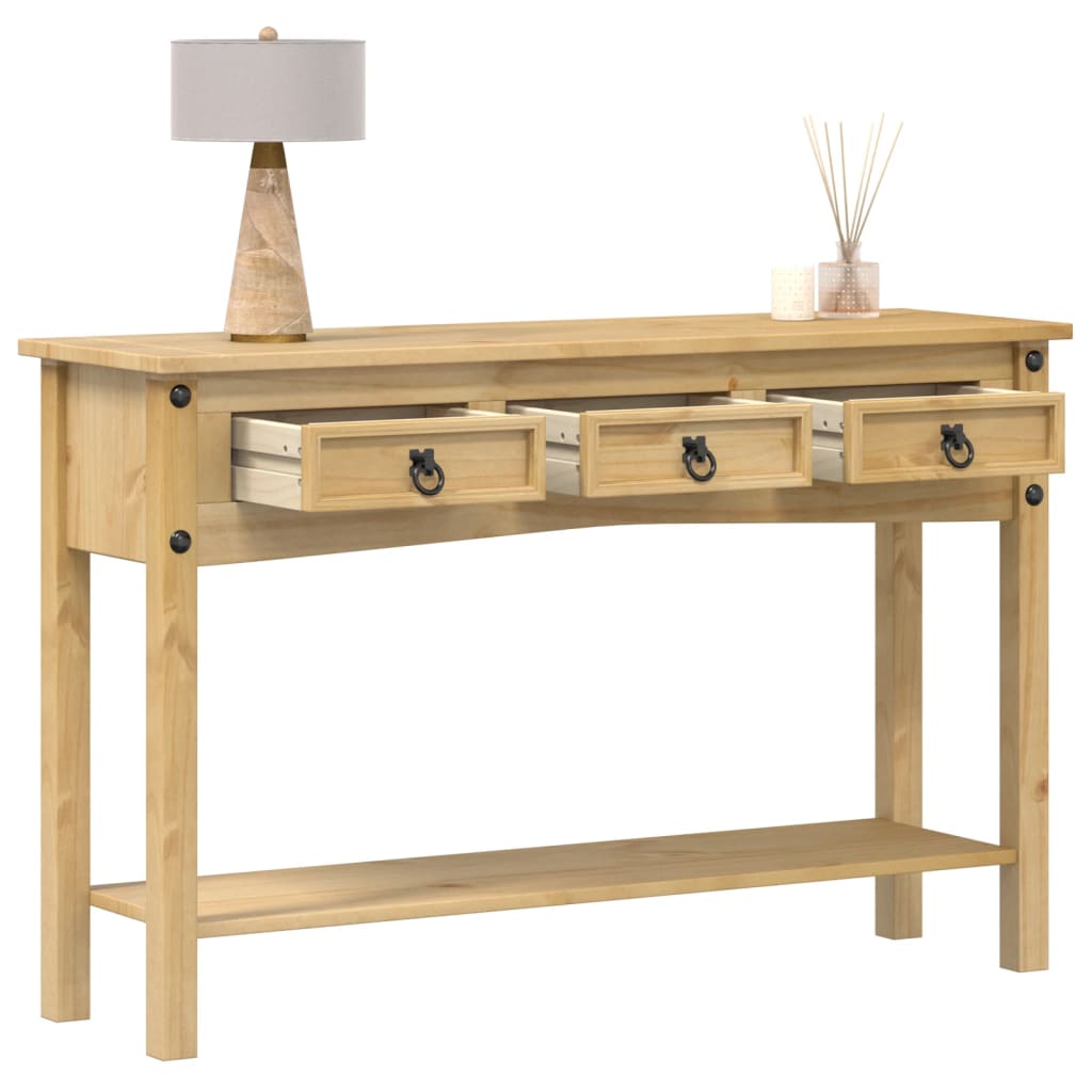 Kiefer Massivholz Konsolentisch, 114 cm