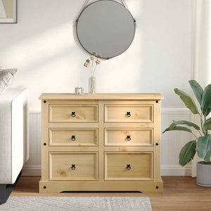 Massivholz Kommode Corona Kiefer 112cm