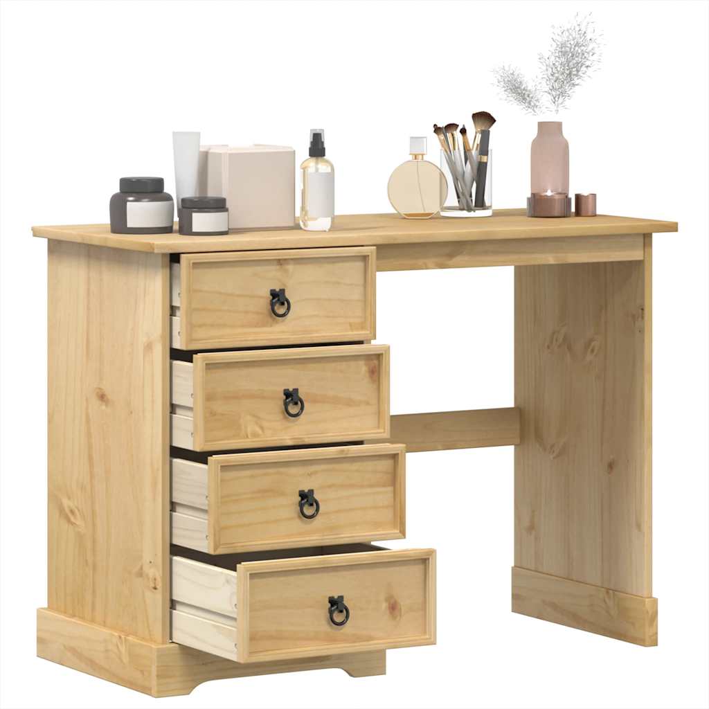 Schminktisch Kiefer Massivholz 104 cm