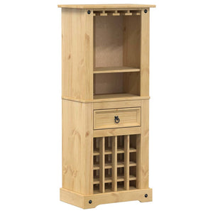 Weinregal Corona Kiefer Massivholz 56x35x134,5 cm
