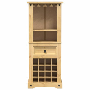 Weinregal Corona Kiefer Massivholz 56x35x134,5 cm