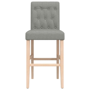 Barstühle 2er Set Massivholz Stoff