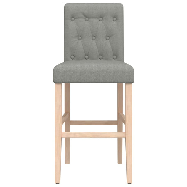 Barstühle 2er Set Massivholz Stoff