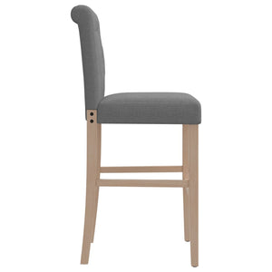 Barstühle 2er Set Massivholz Stoff