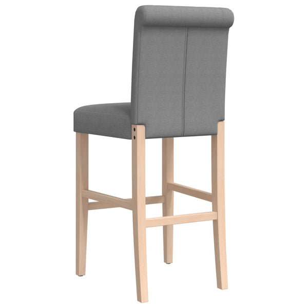 Barstühle 2er Set Massivholz Stoff