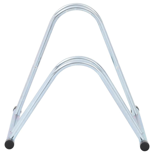 vidaXL Support à vélo pour 2 vélos Autoportant Acier galvanisé