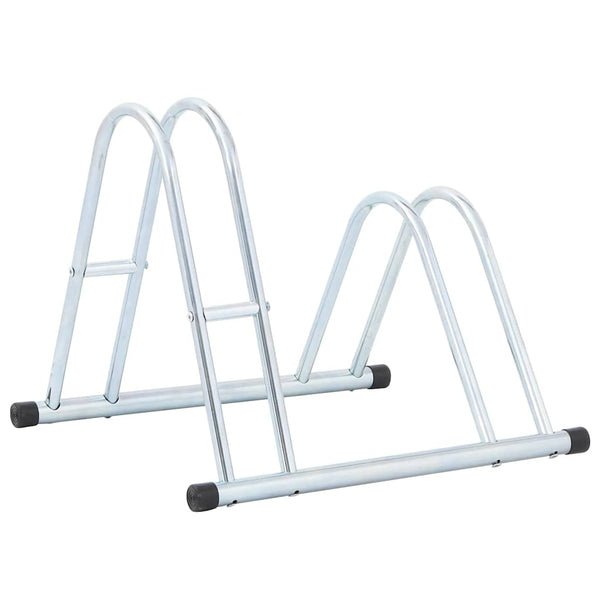 vidaXL Support à vélo pour 2 vélos Autoportant Acier galvanisé