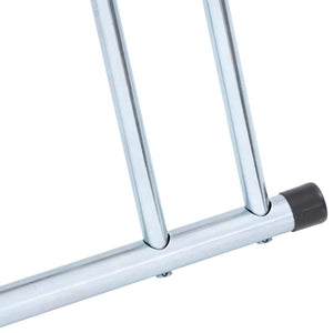 vidaXL Support à vélo pour 2 vélos Autoportant Acier galvanisé