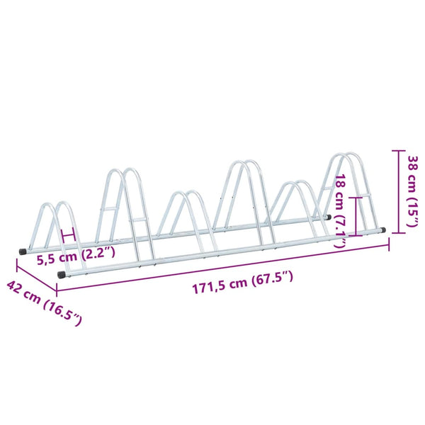 Fahrradständer für 6 Fahrräder