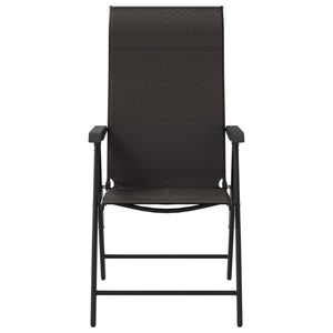 Klappbare Gartenstühle 2er Set Poly Rattan