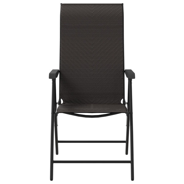 Klappbare Gartenstühle 2er Set Poly Rattan
