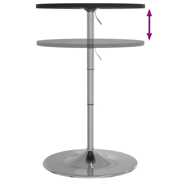 Schwarzer Bartisch 60x60x90 cm