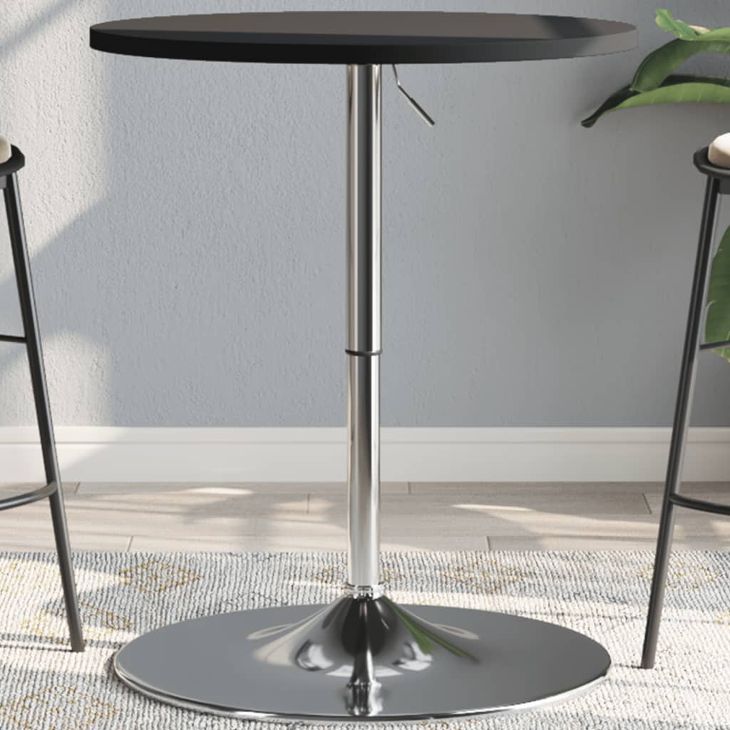 Schwarzer Bartisch 60x60x90 cm