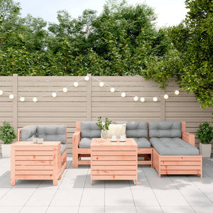 7-teilige Garten Sofagarnitur Douglasie Massivholz