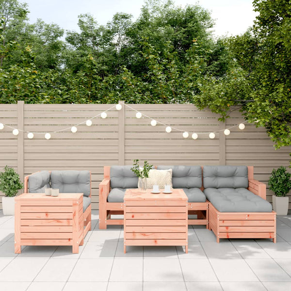 7-teilige Garten Sofagarnitur Douglasie Massivholz