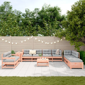11-teilige Garten Sofagarnitur Douglasie Massivholz