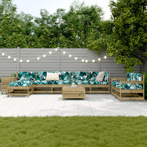 10-tlg. Garten Sofagarnitur Kiefernholz
