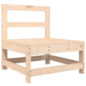 9-teiliges Garten-Lounge-Set aus Kiefernholz
