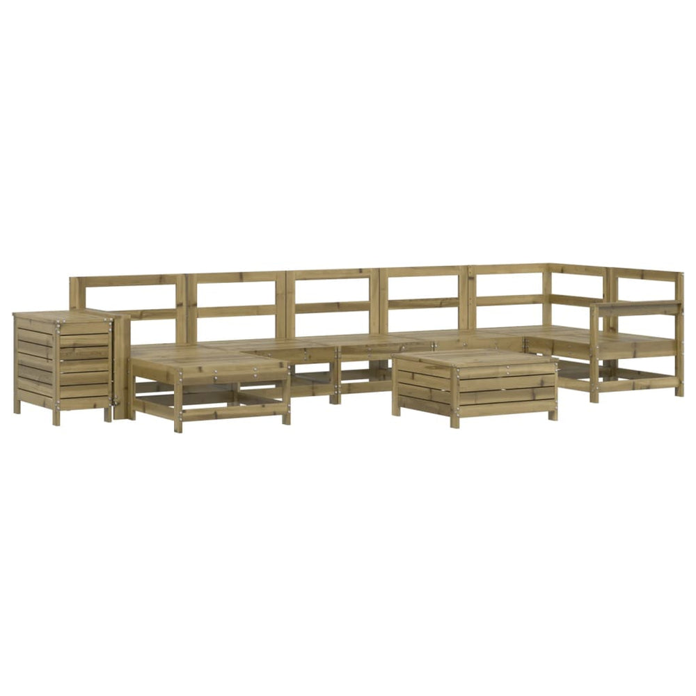 9-teilige Garten Sofagarnitur Kiefernholz