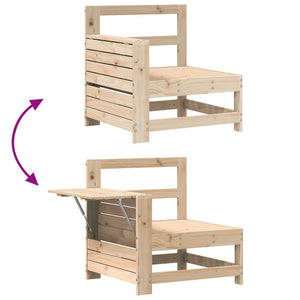 vidaXL 4-Piece Garden Sofa Set Solid Pine Wood