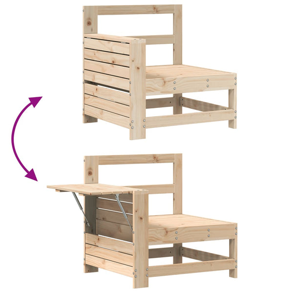 vidaXL 4-Piece Garden Sofa Set Solid Pine Wood