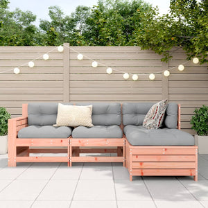 vidaXL 4-Piece Garden Sofa Set Solid Douglas Fir Wood